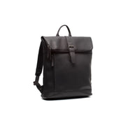Larsson Full-Grain Leather Laptop Backpack Damska in Classic 100% Full-Grain Leather - Full Exterior Front Profile View | Buy Online