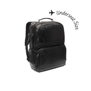 Lennox Full-Grain Leather Laptop Backpack Damska in Classic 100% Full-Grain Leather - Full Exterior Front Profile View | Buy Online