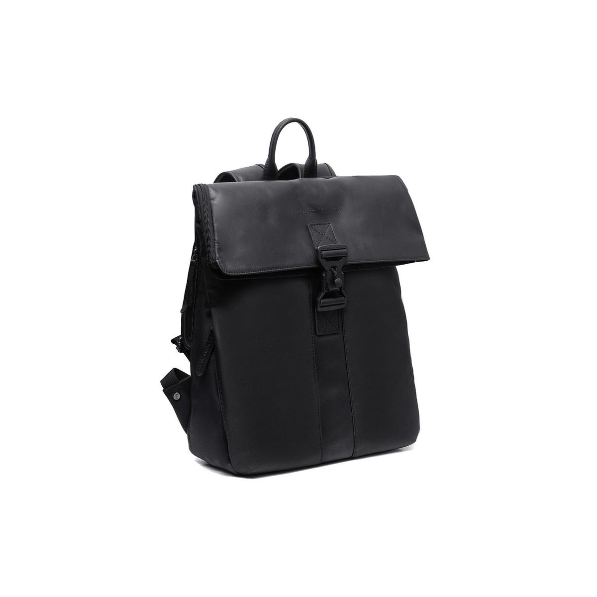 Trondheim Full-Grain Leather Laptop Backpack Damska in Classic 100% Full-Grain Leather - Full Exterior Front Profile View | Buy Online