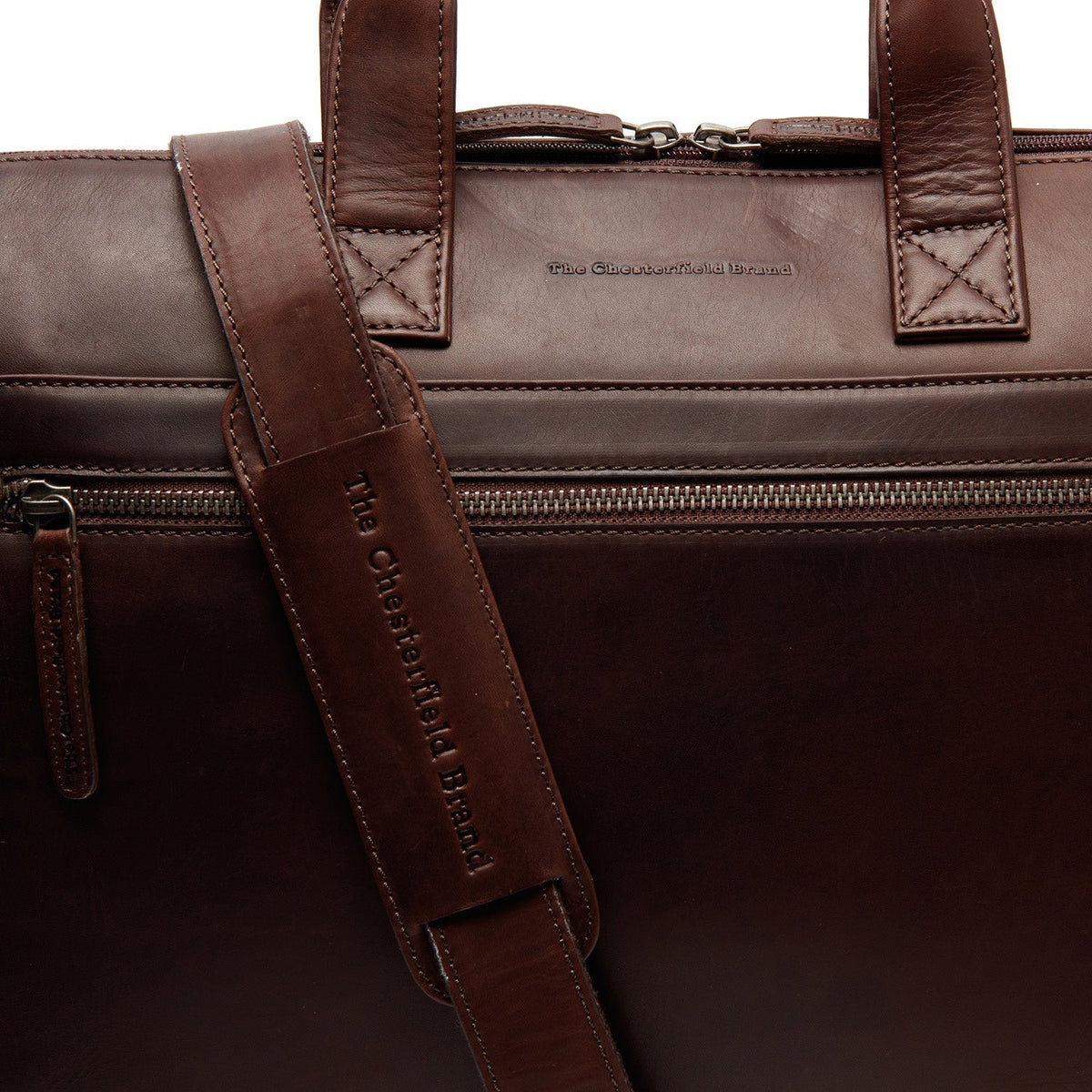 Levanto Full-Grain Leather Laptop Bag Damska – alternate product view 3
