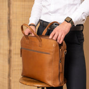 Levanto Full-Grain Leather Laptop Bag Damska – alternate product view 3