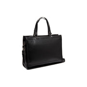 Manly Full-Grain Leather Laptop Bag Damska in Classic 100% Full-Grain Leather - Full Exterior Front Profile View | Buy Online