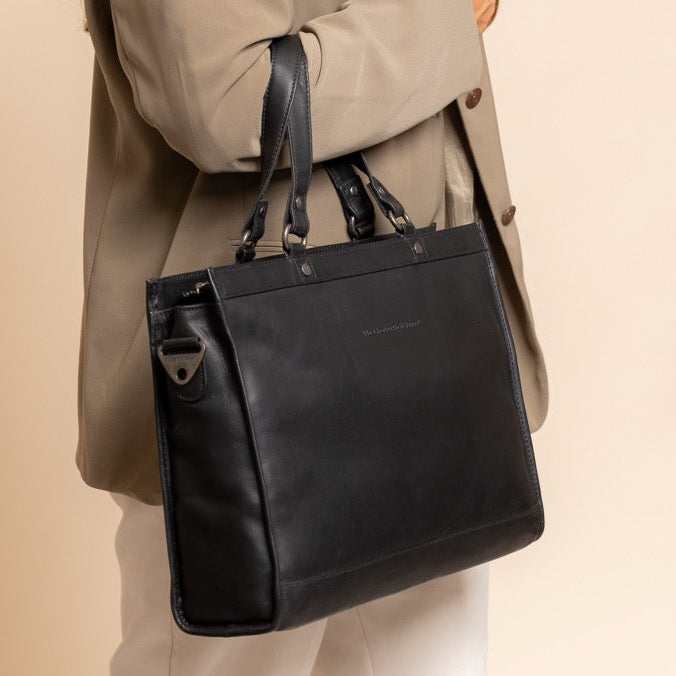 Manly Full-Grain Leather Laptop Bag Damska