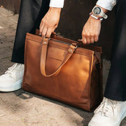 Manly Full-Grain Leather Laptop Bag Damska – alternate product view 2