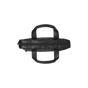 Narvik Full-Grain Leather Laptop Bag Damska - Structured Side Profile Showing Gusset Depth &amp; Expansion Capacity