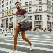 Richard Full-Grain Leather Laptop Bag Męska – alternate product view 2