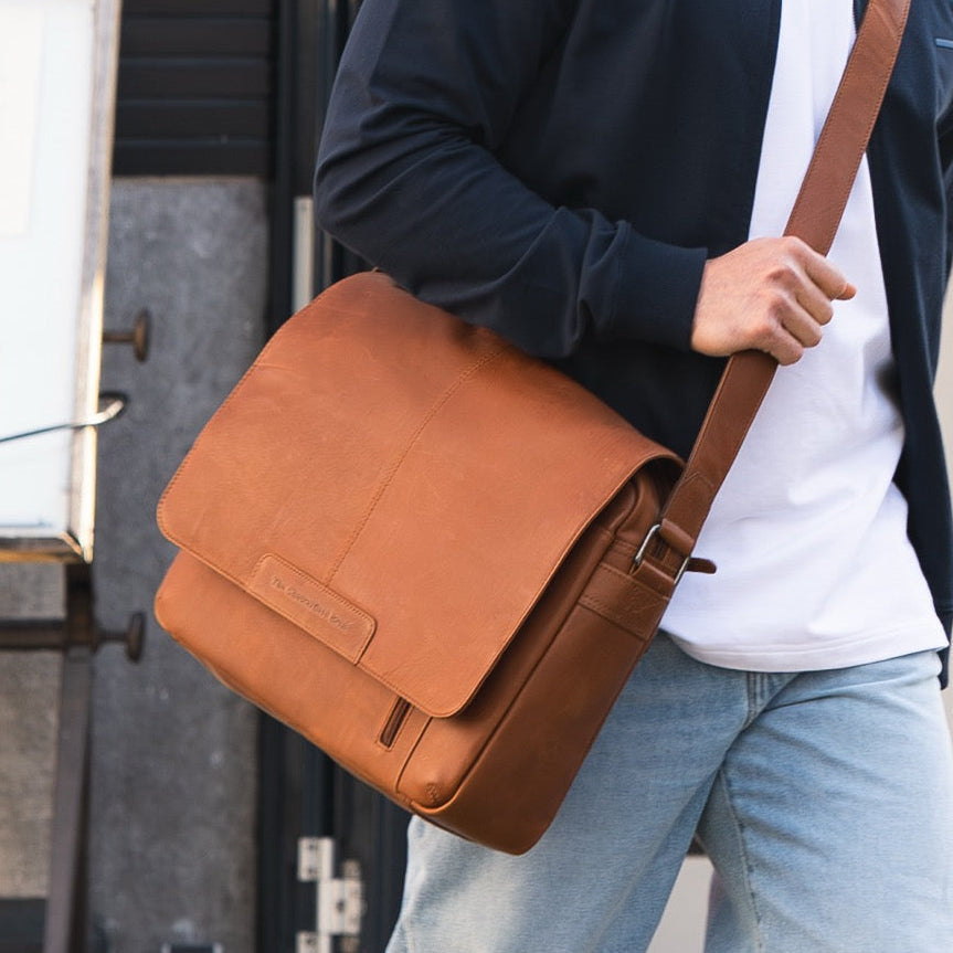 Richard Full-Grain Leather Laptop Bag Męska – alternate product view 2