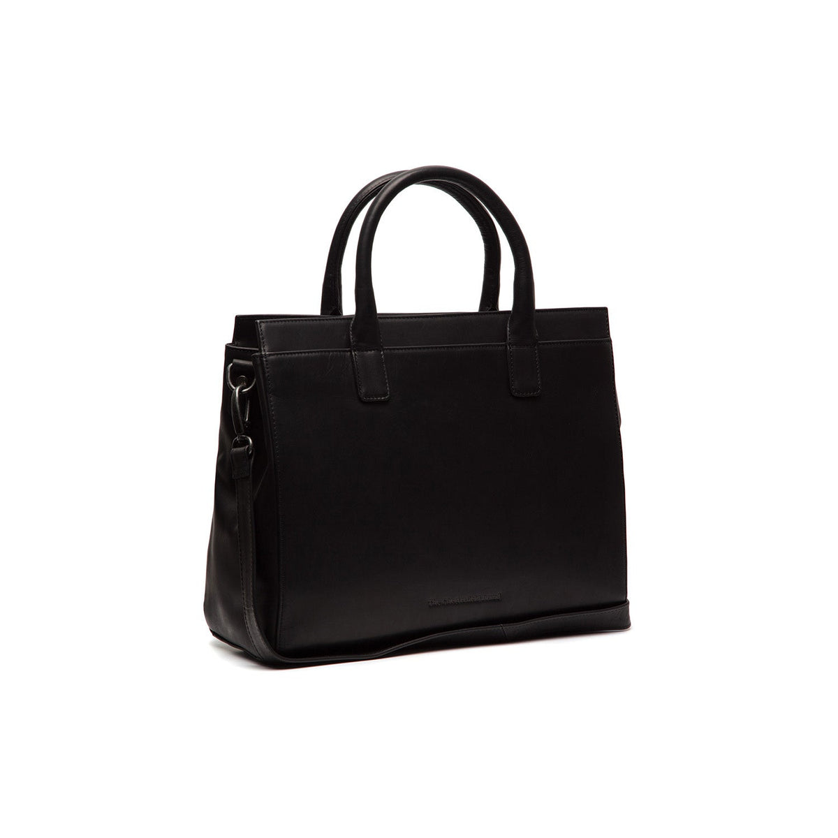 Rivera Full-Grain Leather Laptop Bag Damska in Classic 100% Full-Grain Leather - Full Exterior Front Profile View | Buy Online