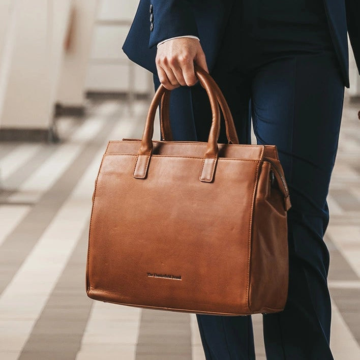 Rivera Full-Grain Leather Laptop Bag Damska – alternate product view 2