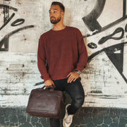Seth Full-Grain Leather Laptop Bag Męska – alternate product view 3