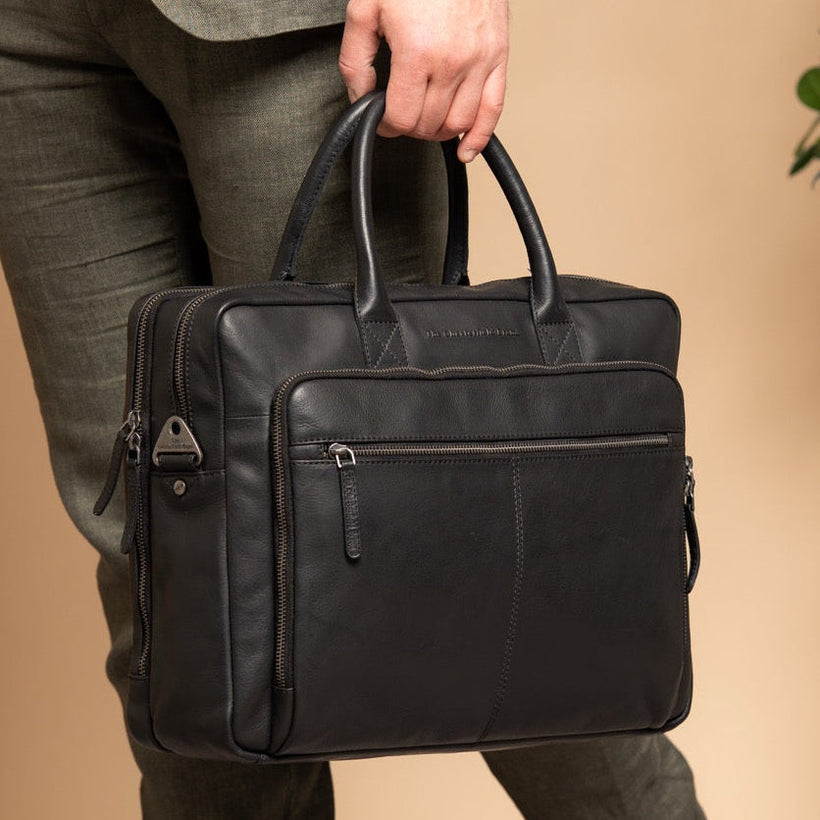 Tacama Full-Grain Leather Laptop Bag Damska