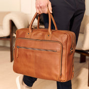 Tacama Full-Grain Leather Laptop Bag Damska – alternate product view 2