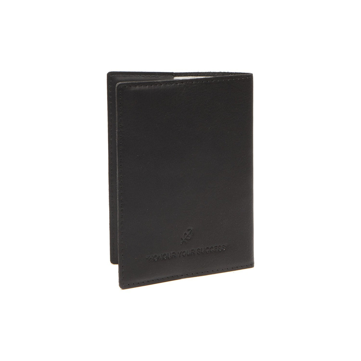 Close-Up Detail of Classic Collar &amp; Heavy-Duty Zipper Hardware on Leather Passport Case Damska