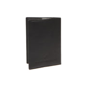 Close-Up Detail of Classic Collar &amp; Heavy-Duty Zipper Hardware on Leather Passport Case Damska