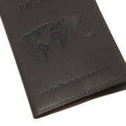 Tailored Rib Cuffs &amp; Hem Craftsmanship Construction Detail on Leather Passport Case Damska