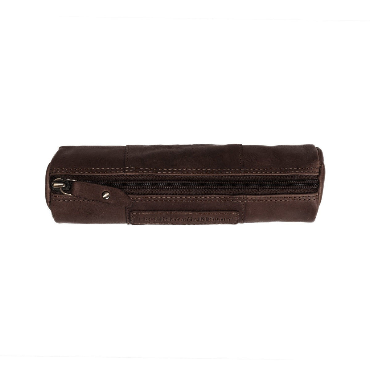 Brown Leather Pencil Case Lea Damska, detail view 1