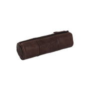 Brown Leather Pencil Case Lea Damska, detail view 3