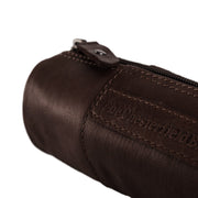 Styled Fit Perspective of Leather Pencil Case Lea Damska on Model - Natural Daylight Drape