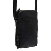 Alesund Full-Grain Leather Phone Bag Damska in Classic 100% Full-Grain Leather - Front Profile View &amp; Tailored Silhouette | Buy Online