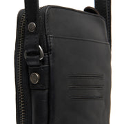Alesund Full-Grain Leather Phone Bag Damska - Lateral Side Profile View Showing Sleeve Cut &amp; Athletic Taper Fit