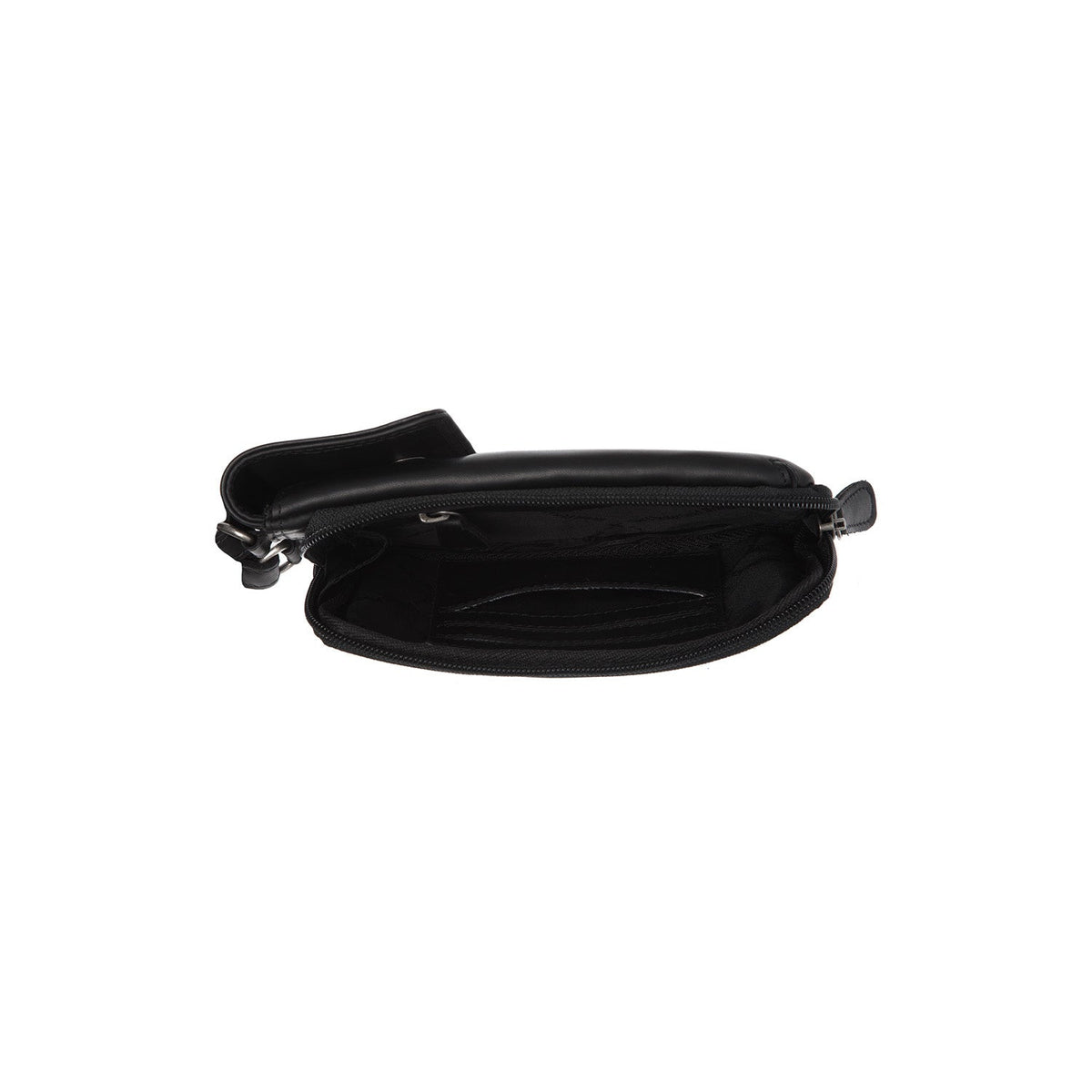 Langley Full-Grain Leather Phone Bag Damska - Lateral Side Profile View Showing Sleeve Cut &amp; Athletic Taper Fit