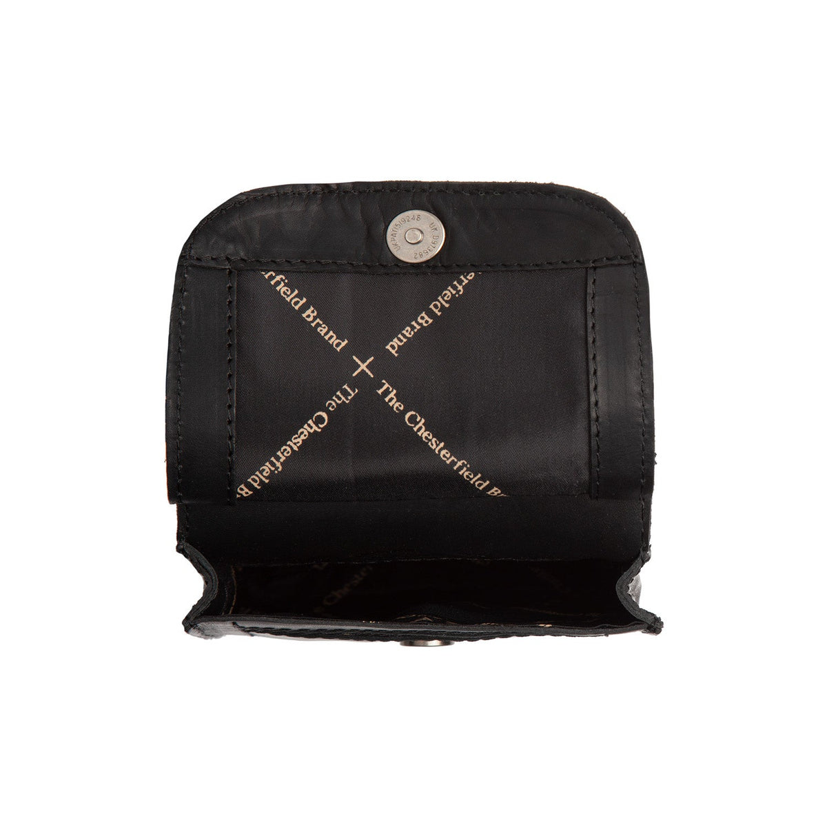 
Szczegółowe zbliżenie of Classic Collar & Heavy-Duty Zipper Hardware on Nebra Prawdziwa skóra licowa Phone Bag