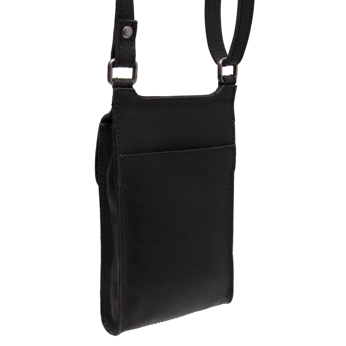 
Tailored Rib Cuffs & Hem Craftsmanship Construction Detail on Nebra Prawdziwa skóra licowa Phone Bag
