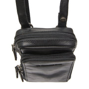 Authentic 100% Full-Grain Leather Grain Texture &amp; Heavy-Duty Seam Stitching Detail