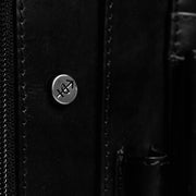 Leather Portfolio Barnet Damska - Lateral Side Profile View Showing Sleeve Cut &amp; Athletic Taper Fit
