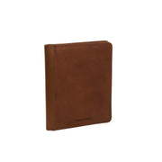Cognac Leather Portfolio Barnet Damska, front view