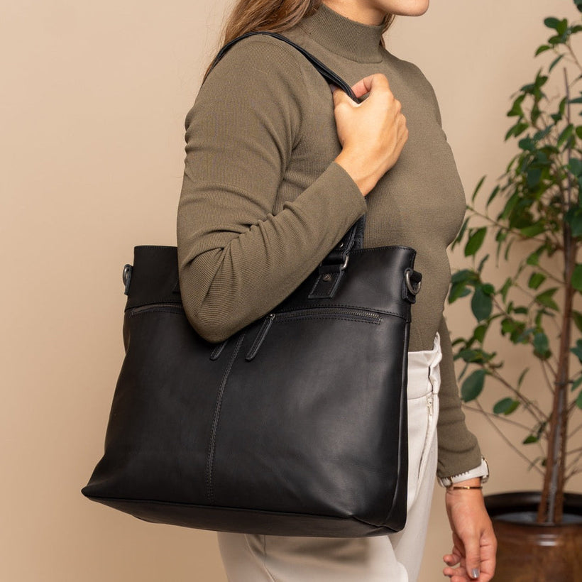 Rome Full-Grain Leather Shopper Damska