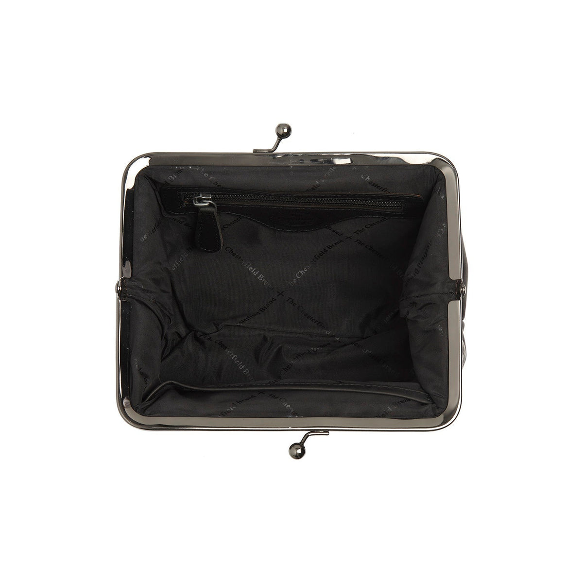 Solid Antique Brass Hardware &amp; Heavy-Duty Dual Zipper Detail on Andrade Full-Grain Leather Shoulder Bag Damska