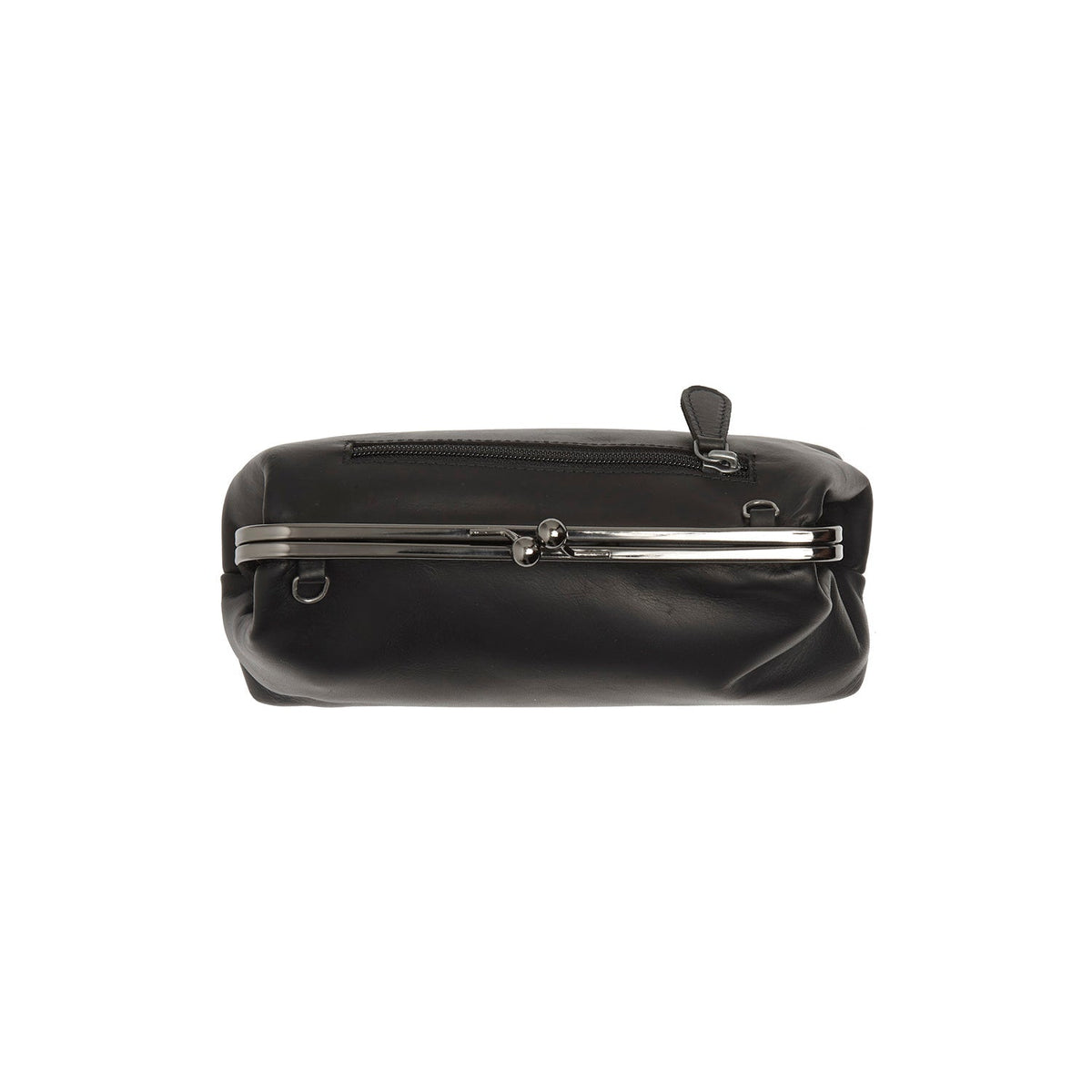 Andrade Full-Grain Leather Shoulder Bag Damska - Structured Side Profile Showing Gusset Depth &amp; Expansion Capacity