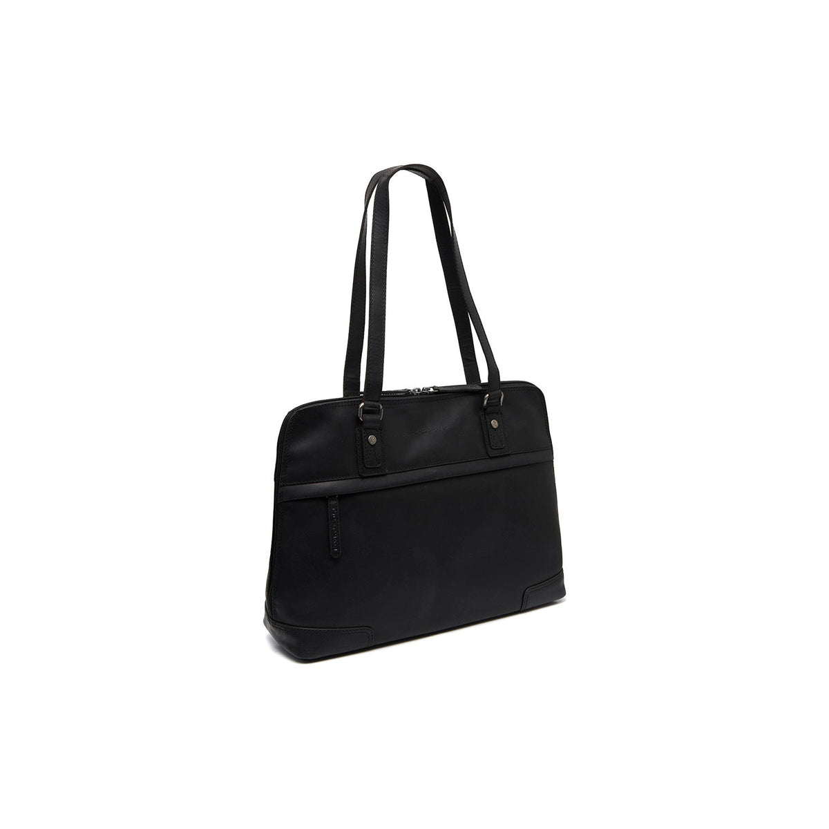 Branson Full-Grain Leather Shoulder Bag Damska in Classic 100% Full-Grain Leather - Full Exterior Front Profile View | Buy Online