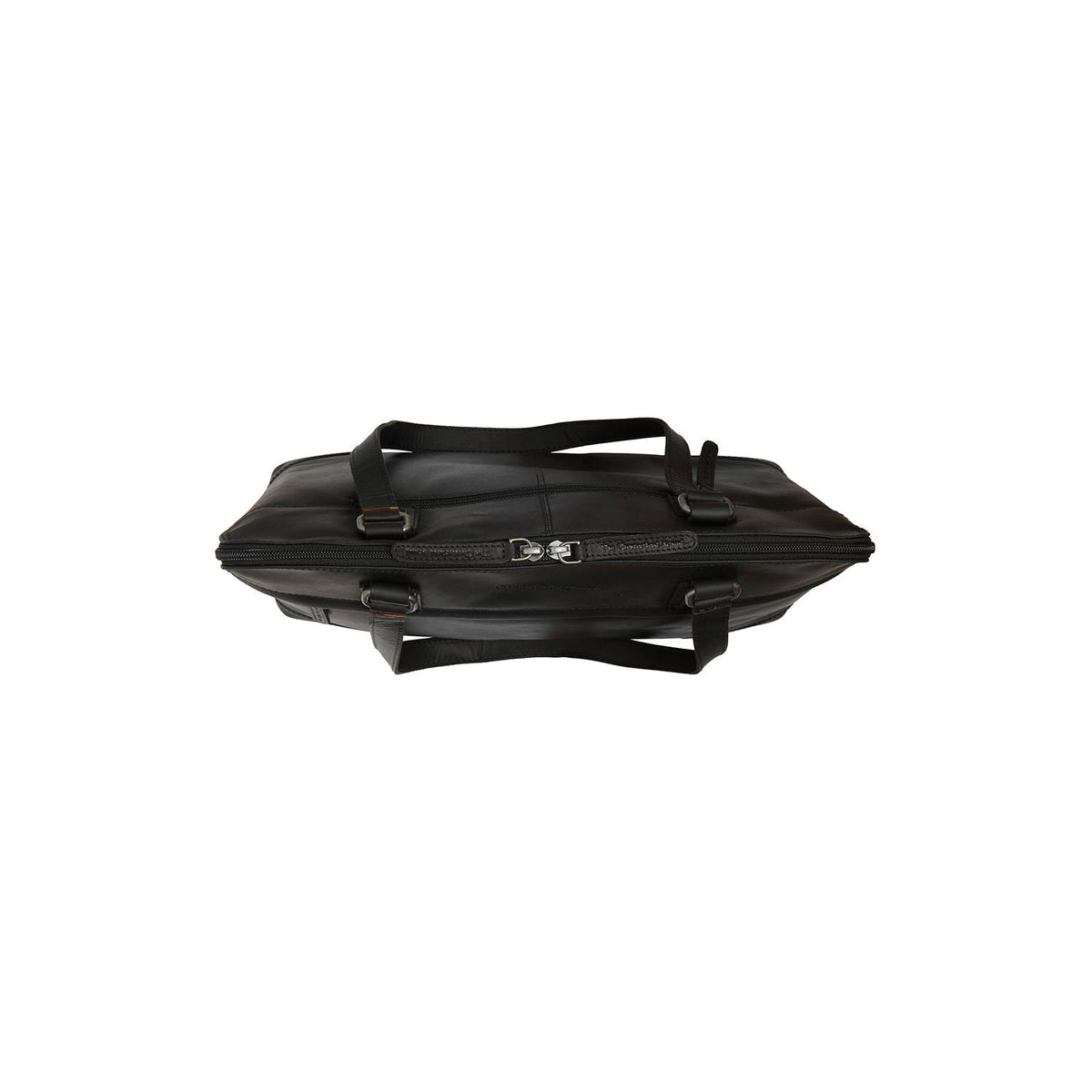 Branson Full-Grain Leather Shoulder Bag Damska - Structured Side Profile Showing Gusset Depth &amp; Expansion Capacity
