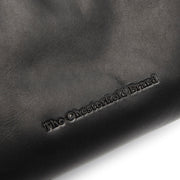 Christie Full-Grain Leather Shoulder Bag Damska - Structured Side Profile Showing Gusset Depth &amp; Expansion Capacity