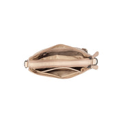 Solid Antique Brass Hardware & Heavy-Duty Dual Zipper Detail on Irving Full-Grain Leather Shoulder Bag