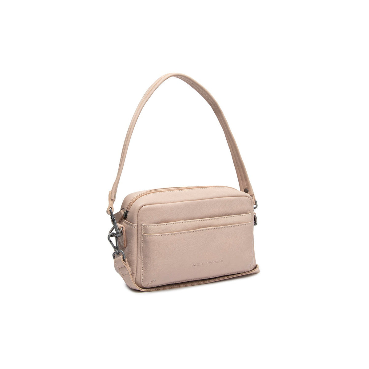 Liora Full-Grain Leather Shoulder Bag Damska in Classic 100% Full-Grain Leather - Full Exterior Front Profile View | Buy Online
