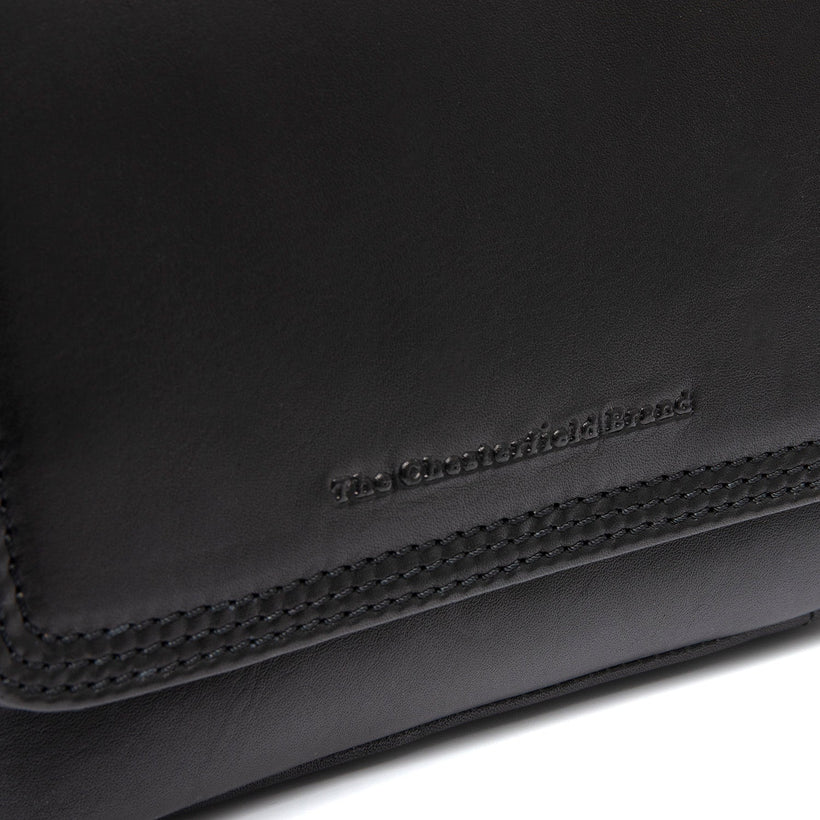 Classic 100% Full-Grain leather Bag - Rear Perspective Showing Reinforced Leather Straps & Stitching