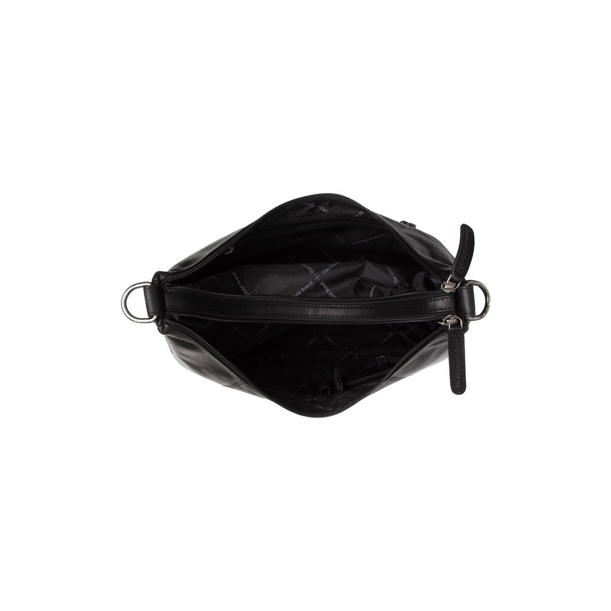 Marle Full-Grain Leather Shoulder Bag Damska - Structured Side Profile Showing Gusset Depth &amp; Expansion Capacity