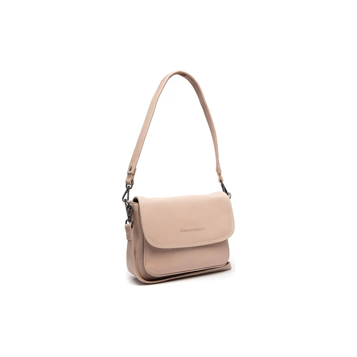 Miloa Full-Grain Leather Shoulder Bag Damska in Classic 100% Full-Grain Leather - Full Exterior Front Profile View | Buy Online