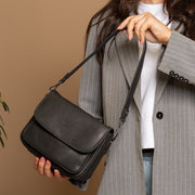 Miloa Full-Grain Leather Shoulder Bag Damska – alternate product view 2