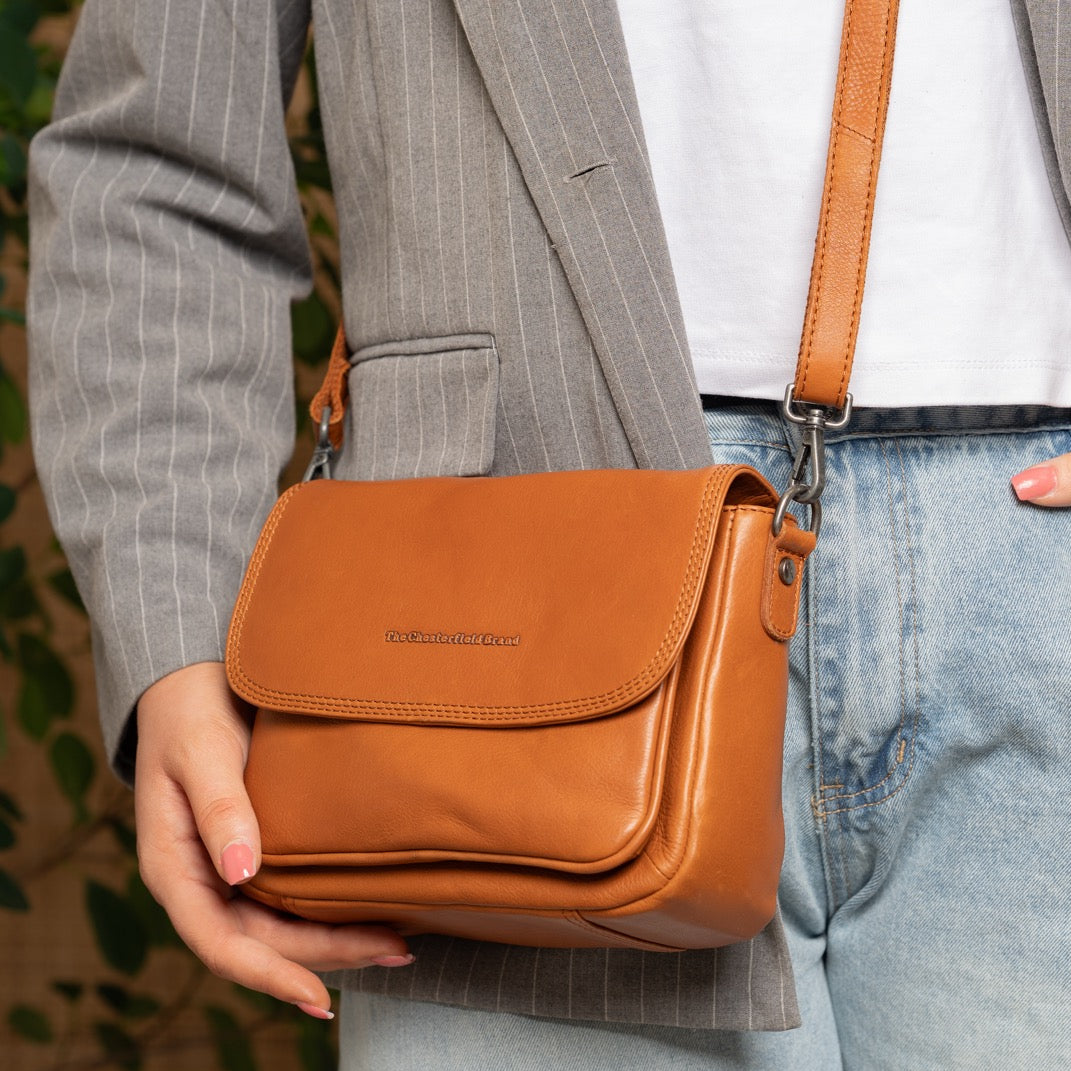 Miloa Full-Grain Leather Shoulder Bag Damska – alternate product view 2