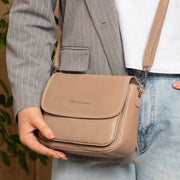 Miloa Full-Grain Leather Shoulder Bag Damska – alternate product view 2