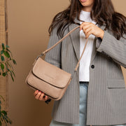 Miloa Full-Grain Leather Shoulder Bag Damska – alternate product view 3