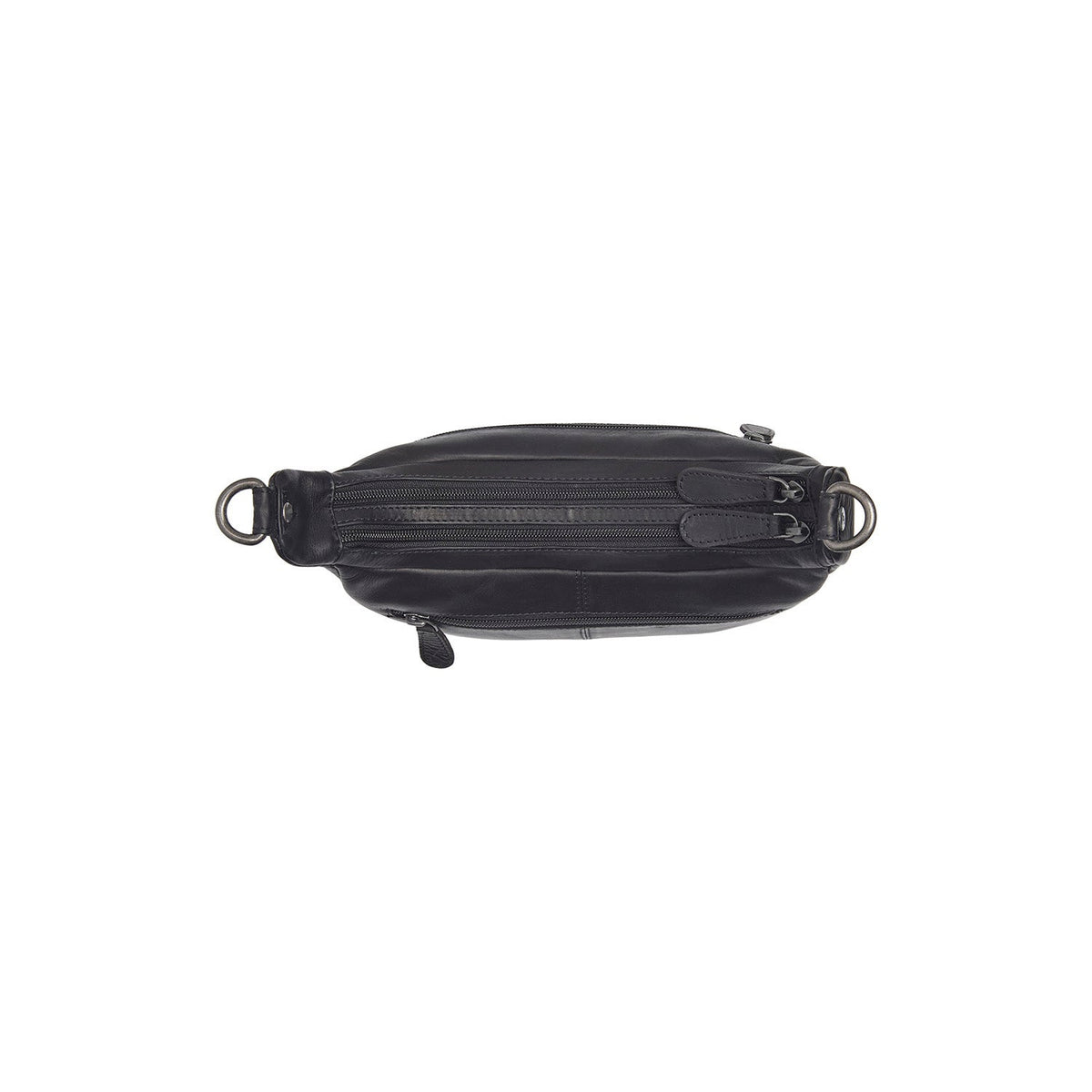 Mirave Full-Grain Leather Shoulder Bag Damska - Structured Side Profile Showing Gusset Depth &amp; Expansion Capacity