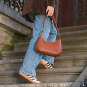 Nancy Full-Grain Leather Shoulder Bag Damska – alternate product view 3