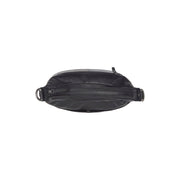 Solid Antique Brass Hardware &amp; Heavy-Duty Dual Zipper Detail on Olvia Full-Grain Leather Shoulder Bag Damska