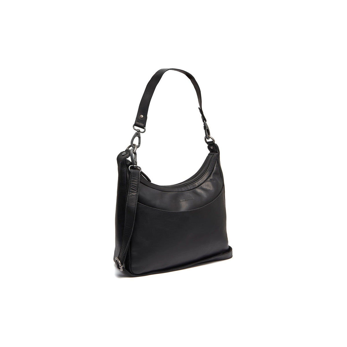 Olvia Full-Grain Leather Shoulder Bag Damska in Classic 100% Full-Grain Leather - Full Exterior Front Profile View | Buy Online