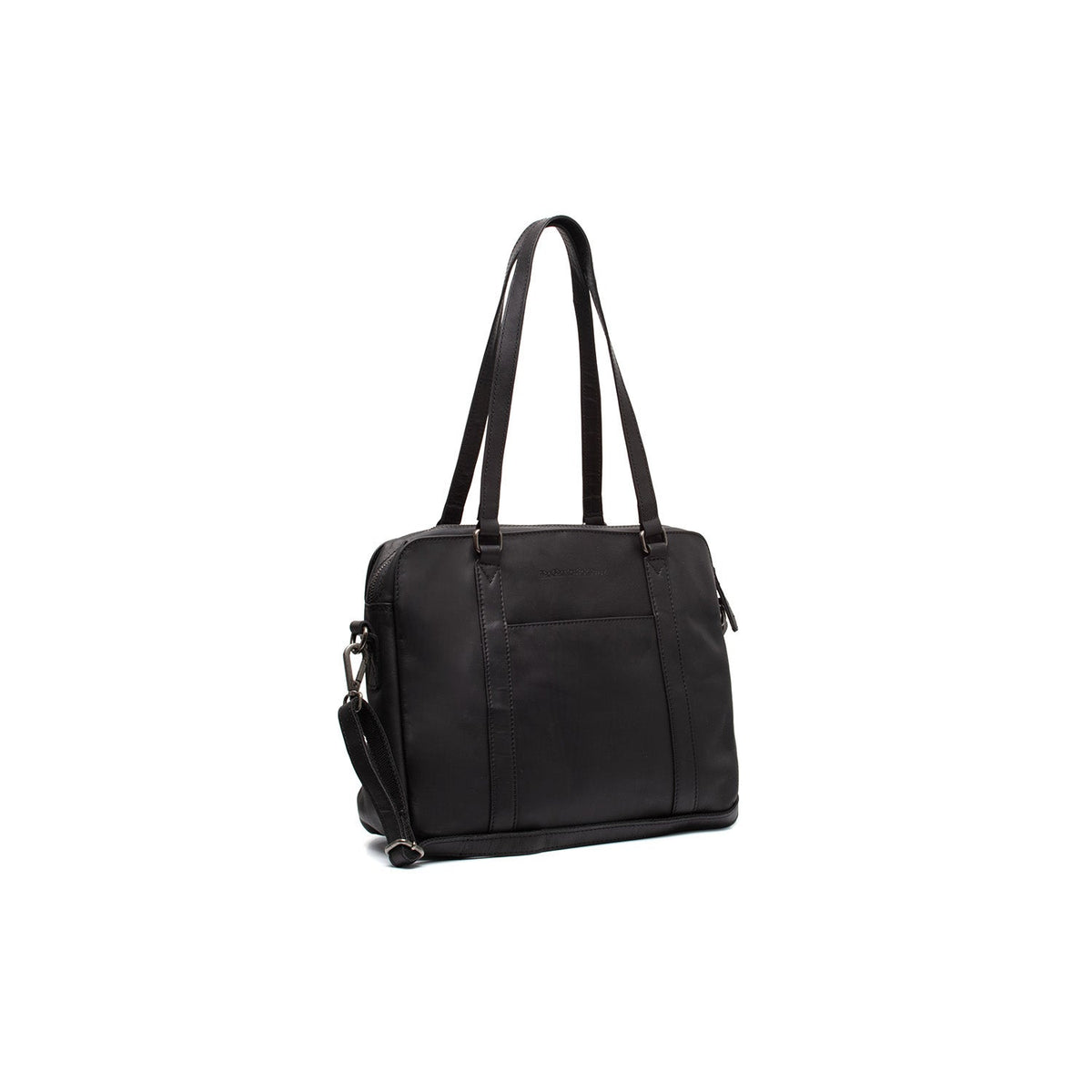 Pretoria Full-Grain Leather Shoulder Bag Damska in Classic 100% Full-Grain Leather - Full Exterior Front Profile View | Buy Online